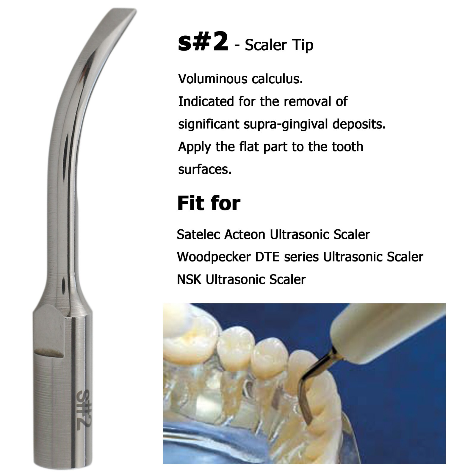 Dental ACTEON Piezotome 2 Cube Ultrasonic Surgery Tips Satelec Piezo Scaler Tips