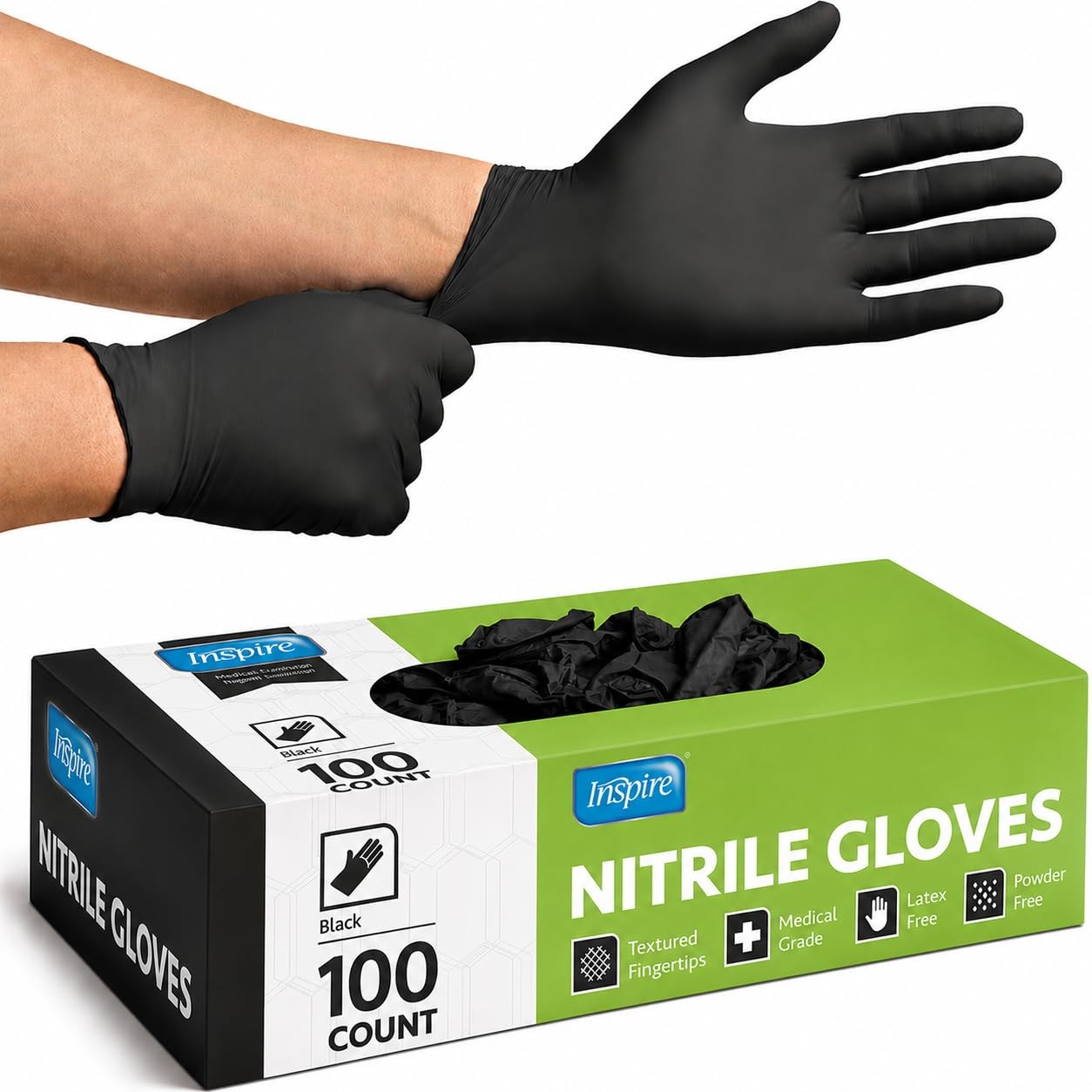 Black Nitrile Disposable Gloves | 4.5 Nitrile Disposable Safety Medical Clean…