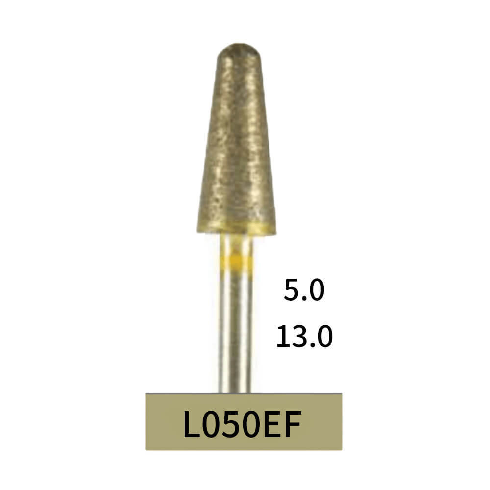 1-30×Dental Lab Full-Sintered Diamond.HP bur L050EF Extra Fine Grit For Metal