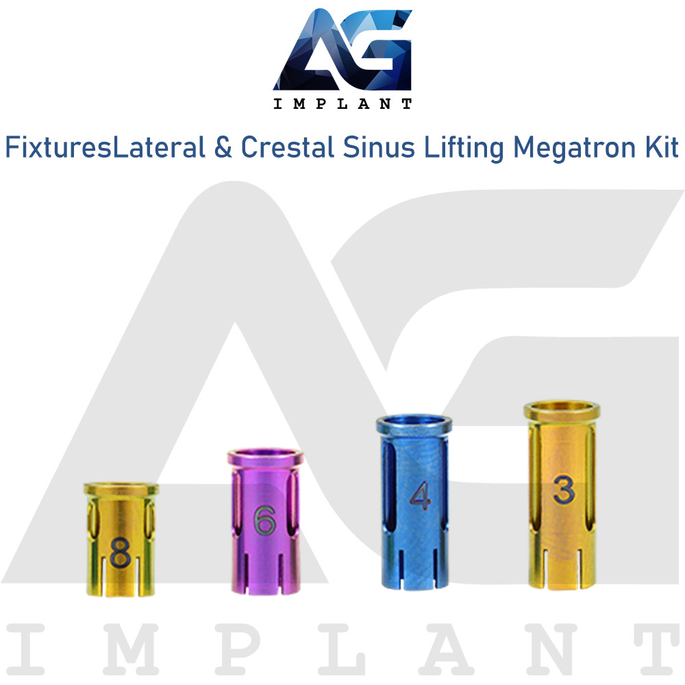 Fixtures Lateral & Crestal Sinus Lifting Megatron Kit Stainless Steel Tools