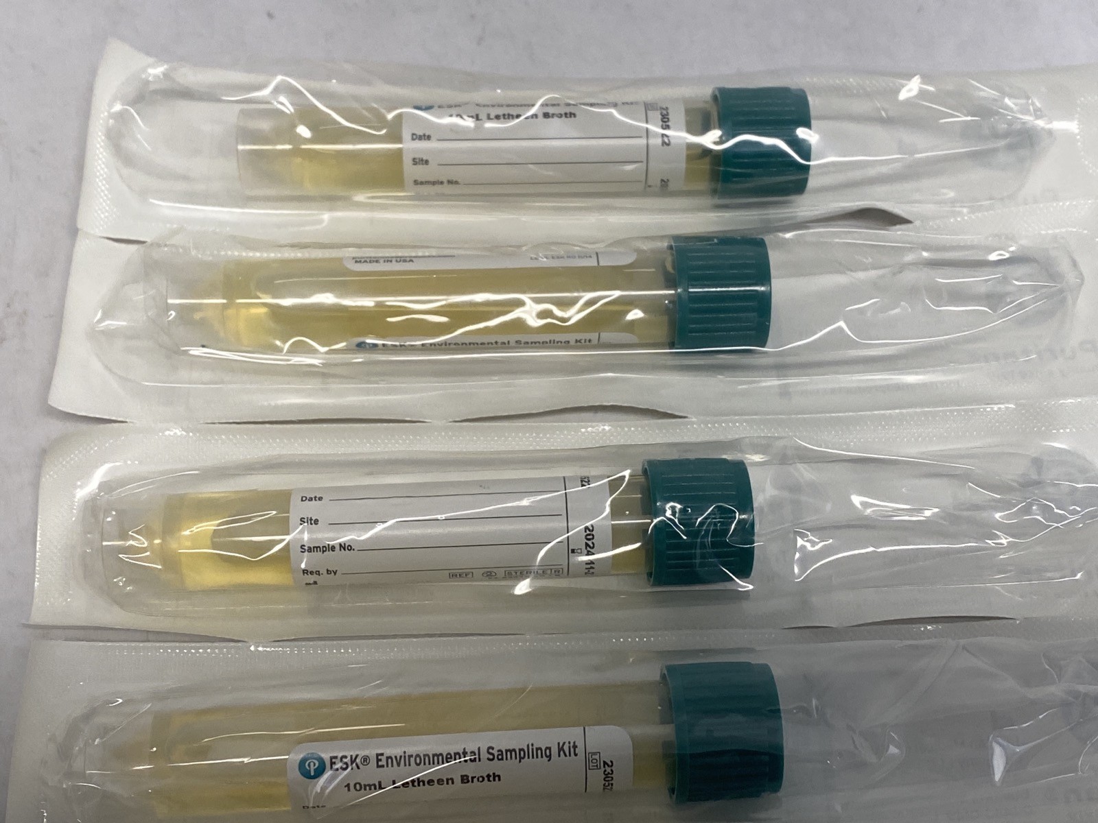 (38)PURITAN ESK Environmental Sampling Kit Letheen Broth Polyester Swab 25-83010