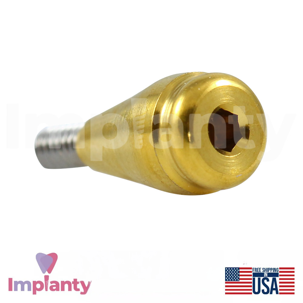 1x Dental Straight Lock Attachment Extra Soft Silicone Set Conical NP 2.25mm
