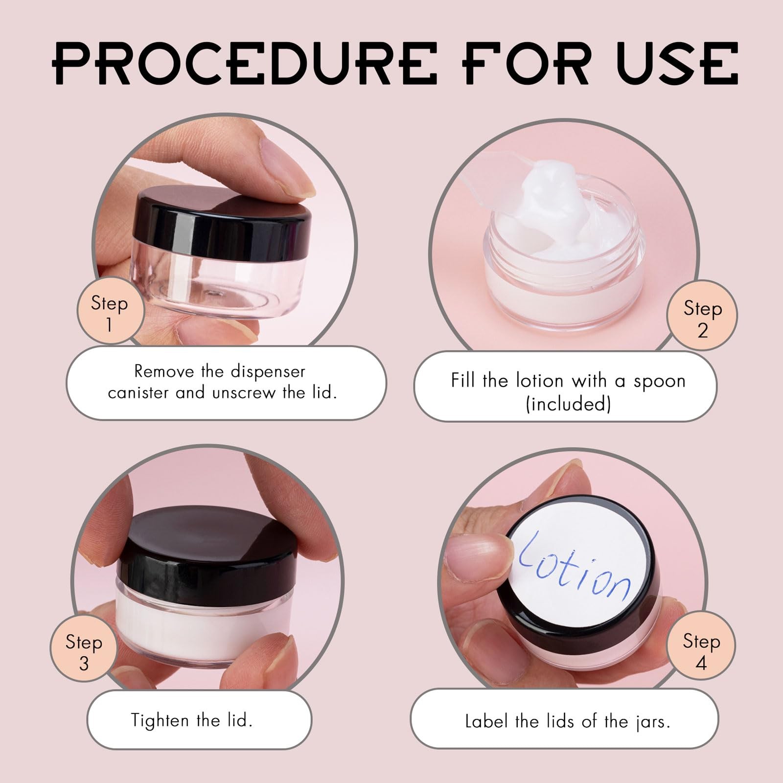 200 Count 3 Gram Sample Containers, Clear Lip Balm Containers with Lids, Small P