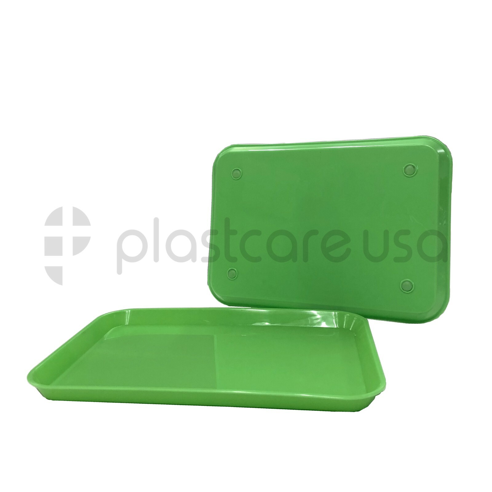 Green Dental Plastic Instrument Trays, Size B Autoclavable (Pack of 12) Medical