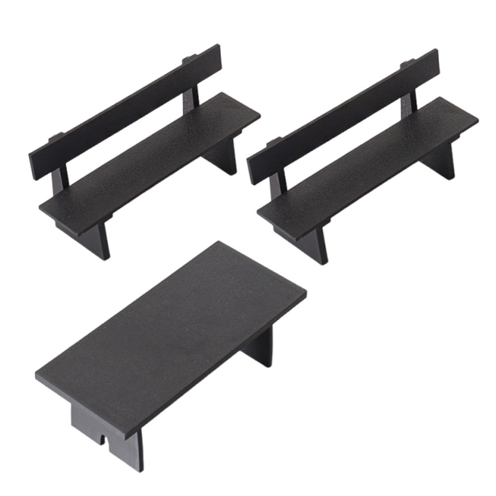 3 Pcs Garden Furniture Ornaments Dollhouse Accessories Landscape Chair