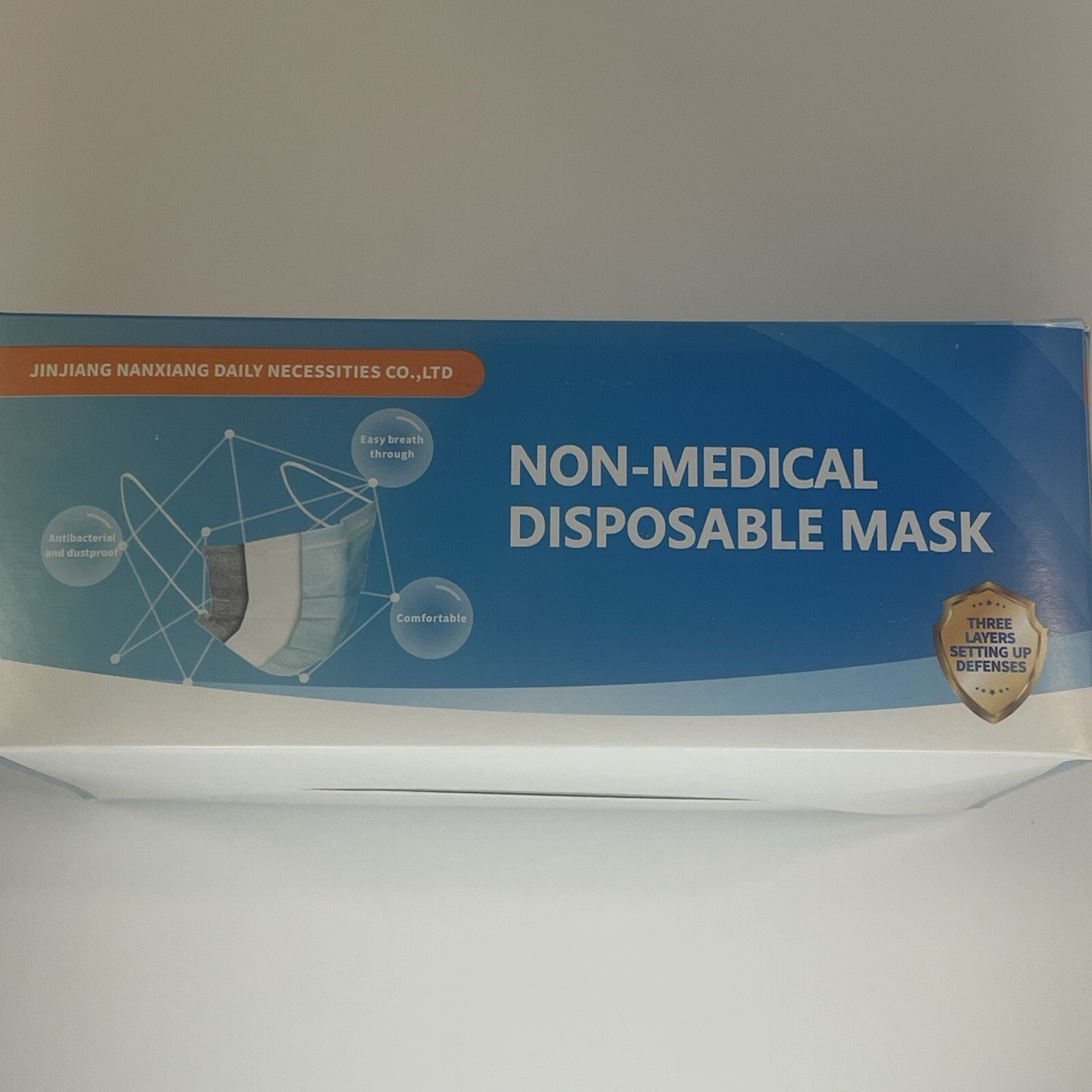 Disposable Face Mask With Ear Loop For Adult 50 Piece Box