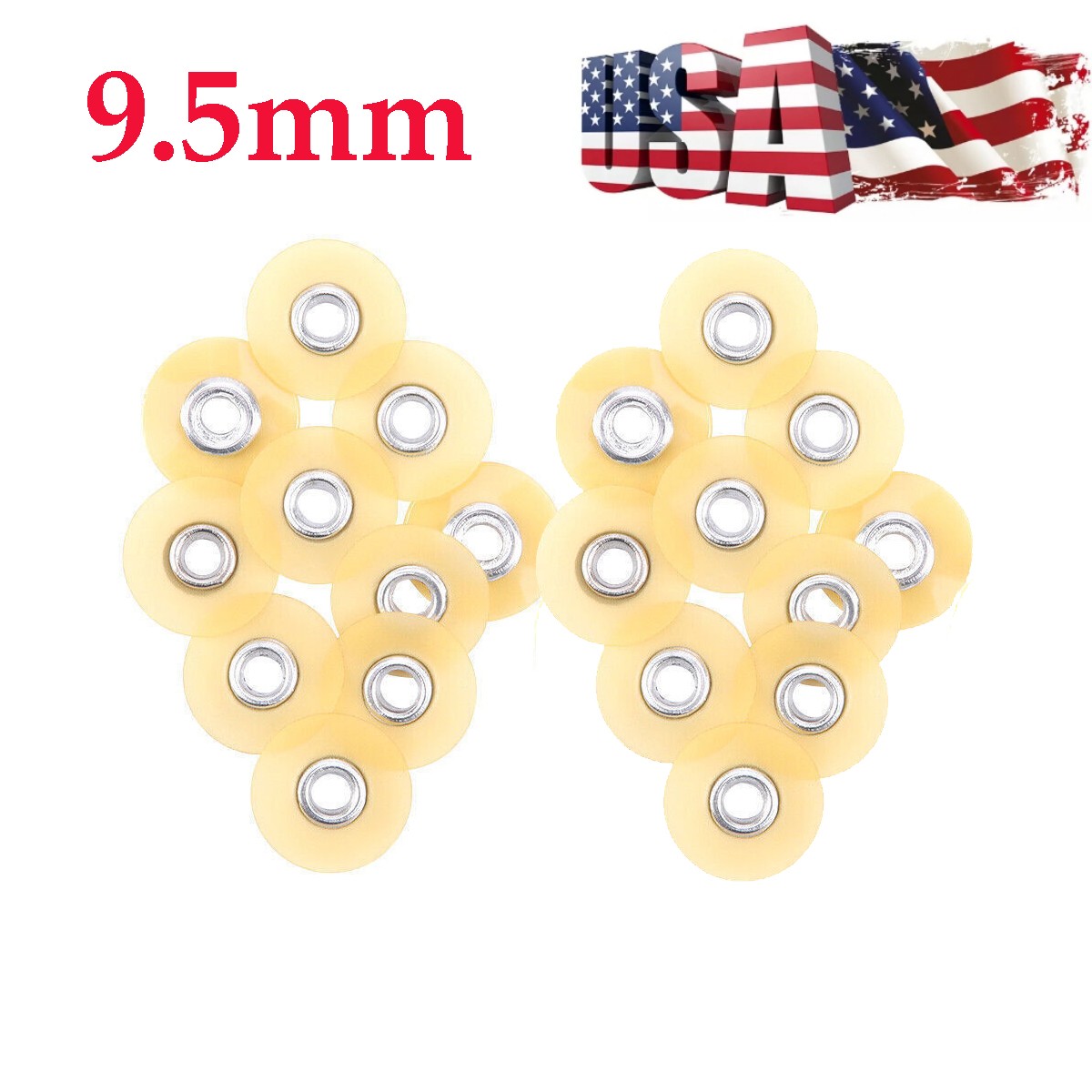 500pcs Dental Sof-Lex Composite Finishing Polishing Discs 9.5mm Superfine