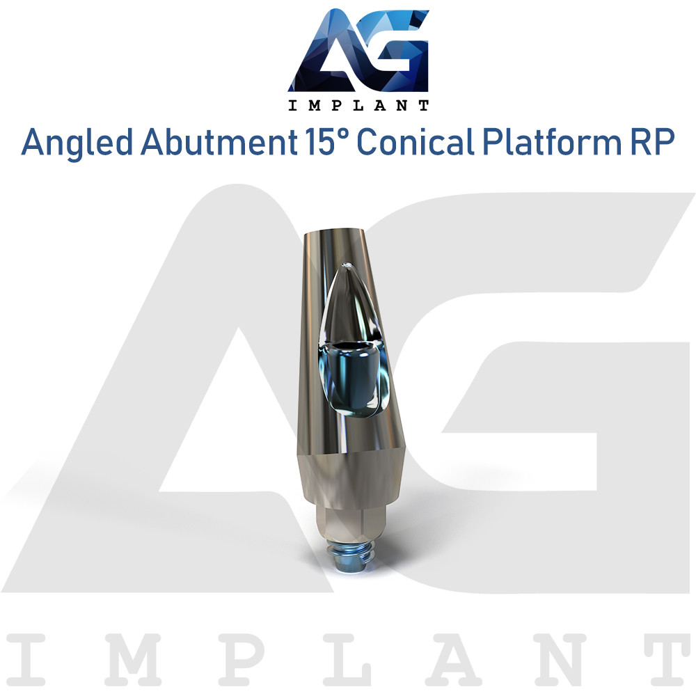 Angled Prosthetic System 15° RP Titanium Conical Connection Hex 2.65mm