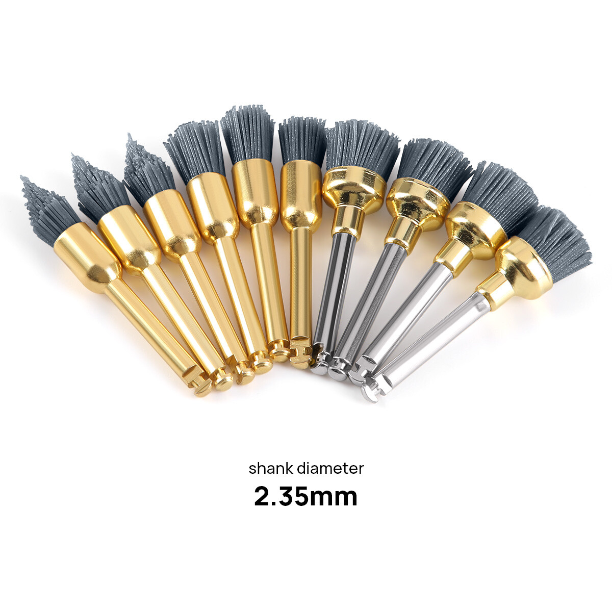 Dental Composite Polishing Brush Stain Removal Aluminium Oxide/Silicon Carbide
