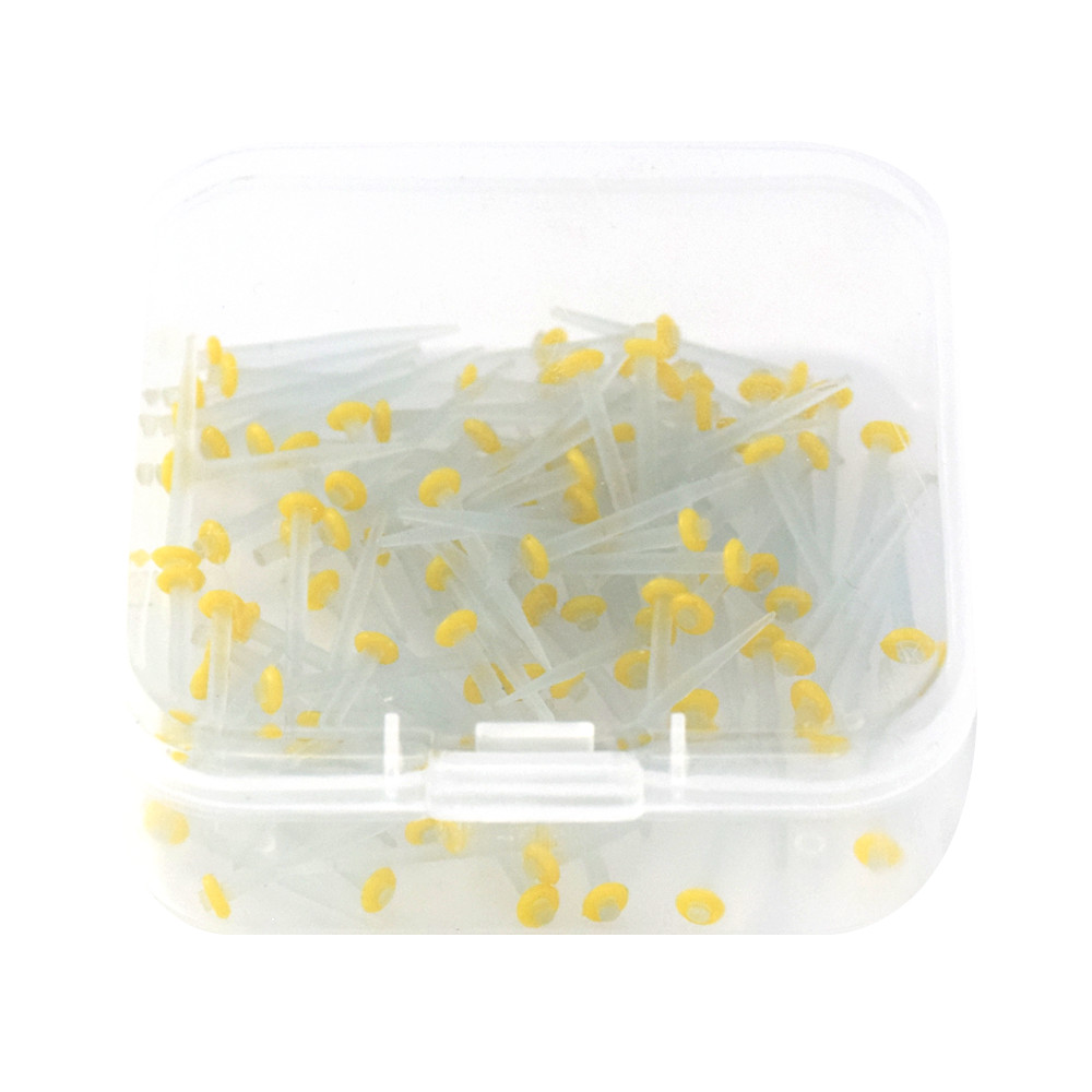 200 Pcs Dental Quartz Fiber Post Root Canal Pins Teeth Restorative Screw 1.2mm