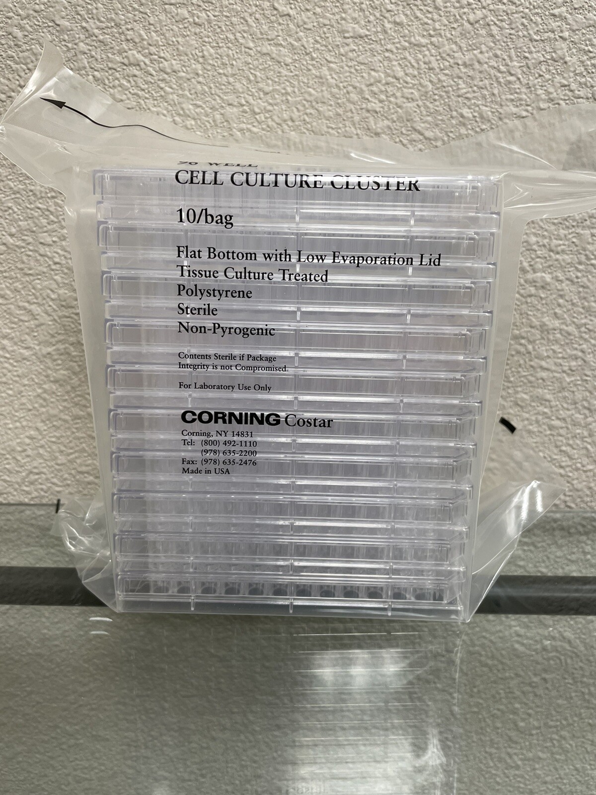 Corning Costar 96 Well Cell Culture Cluster, Bag Of 10, 3997