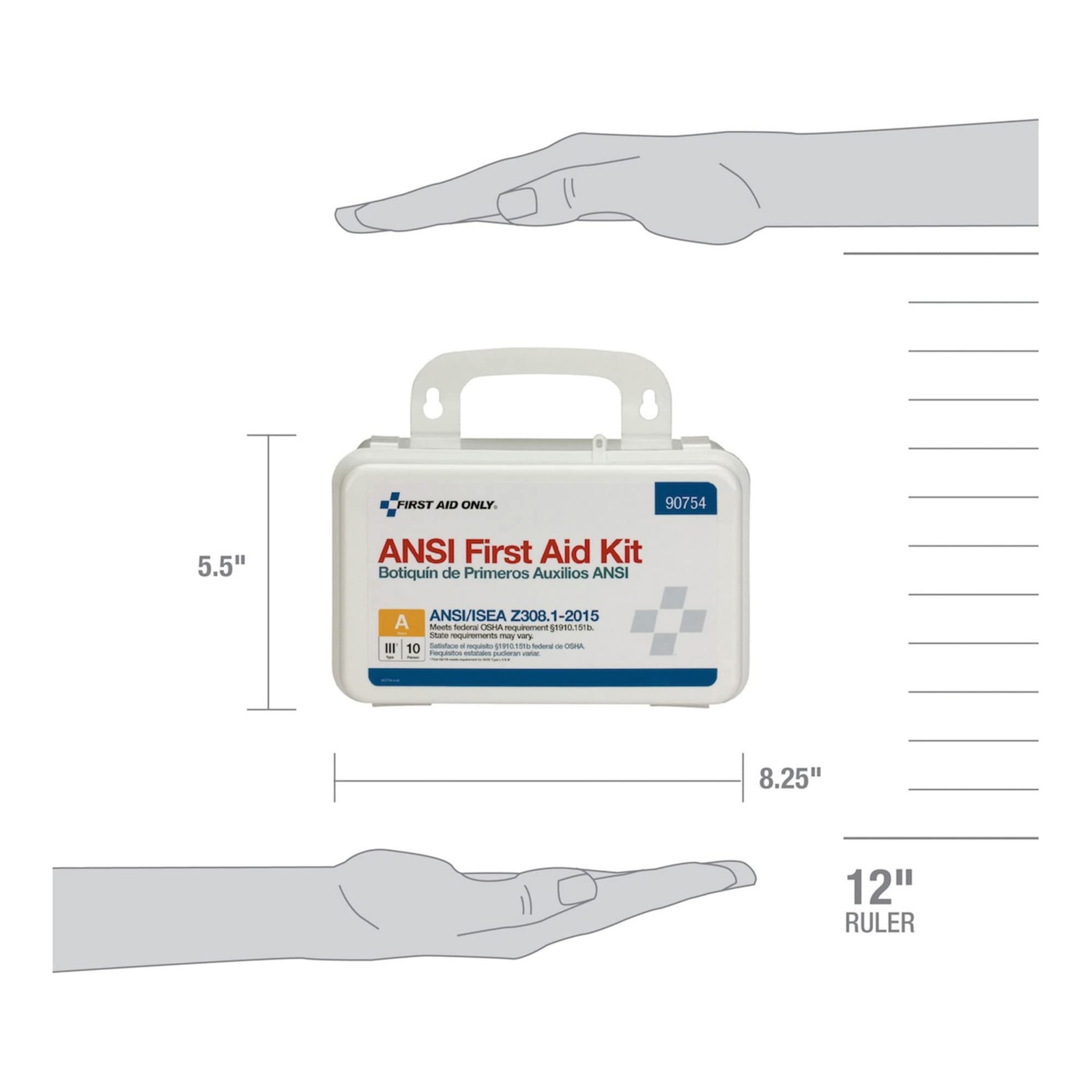 First Aid Only 90754 Bulk Ansi A 10-Person Emergency First Aid Kit For Home