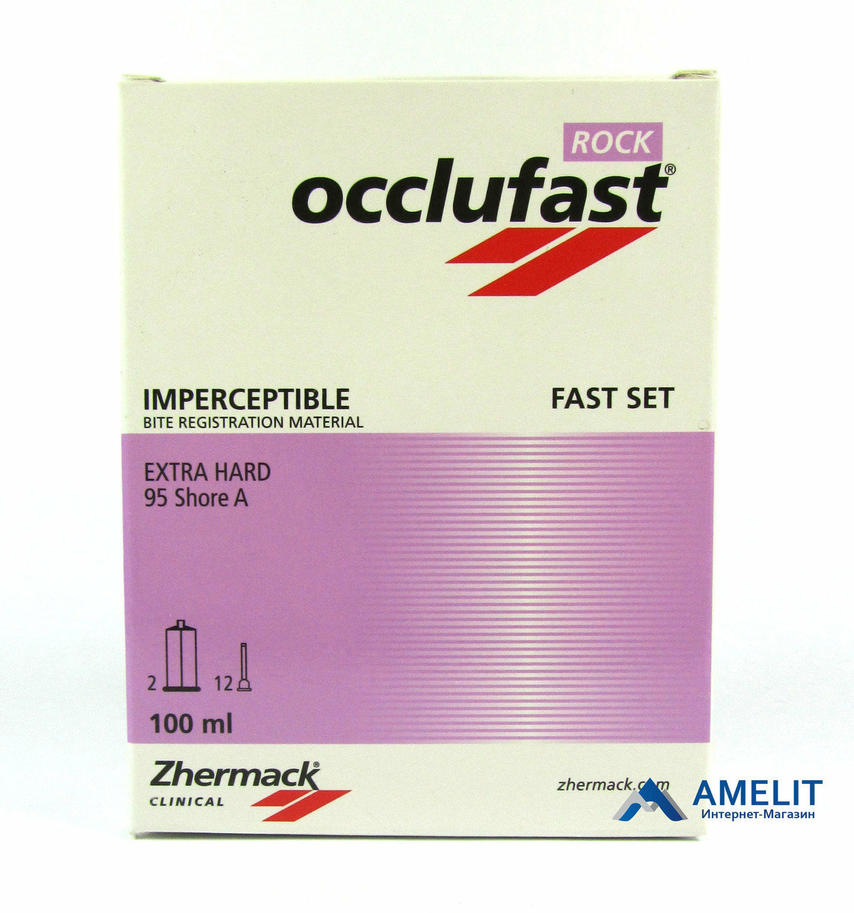 Zhermack Occlufast Rock Extra Hard Bite Registration Material Fast Set 100ml