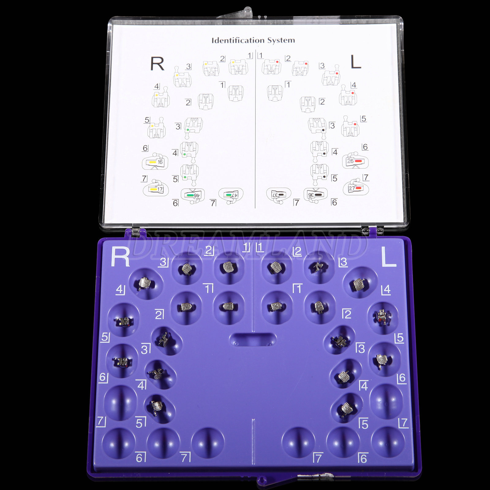 20pcs/kit Dental Orthodontic Self-ligating Brackets Mini MBT 022 345 w/ Hooks CE