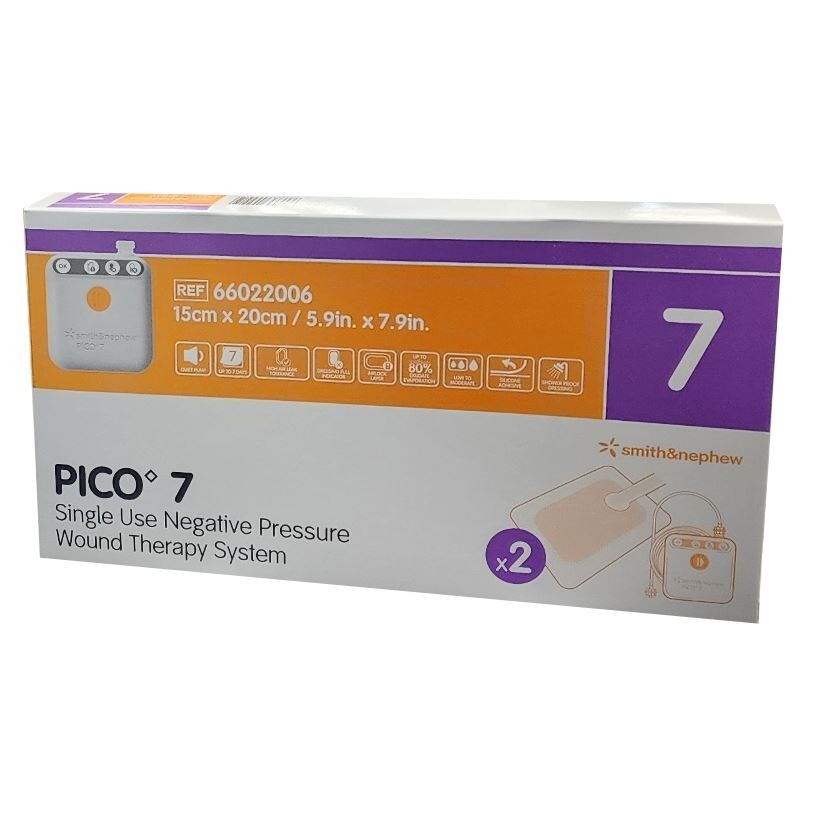 *3-Boxes* Smith & Nephew Pico 7 Wound Therapy 5.9″ x 7.9″ System 66022006