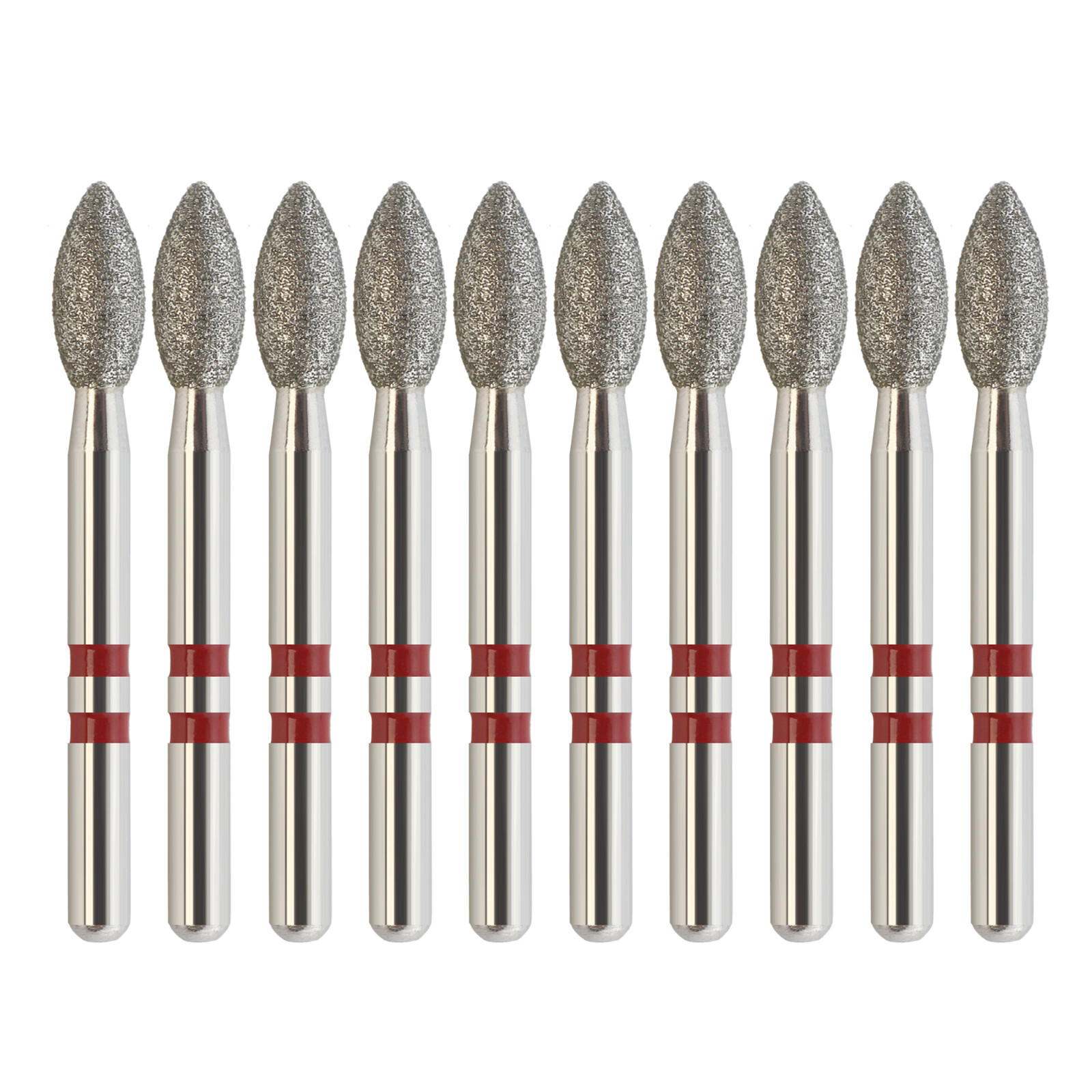 Zirconia Cutter Dental Diamond Burs FG Friction Grip Egg Football for High Speed