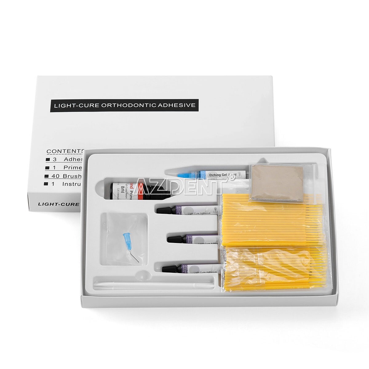 Dental Bracket Braces Glue Ortho Bonding Agents Light Cure Resin Composite Kit