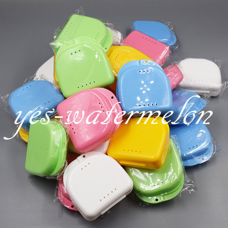 Dental Retainer Orthodontic Mouthguard Denture False Teeth Storage Case Box