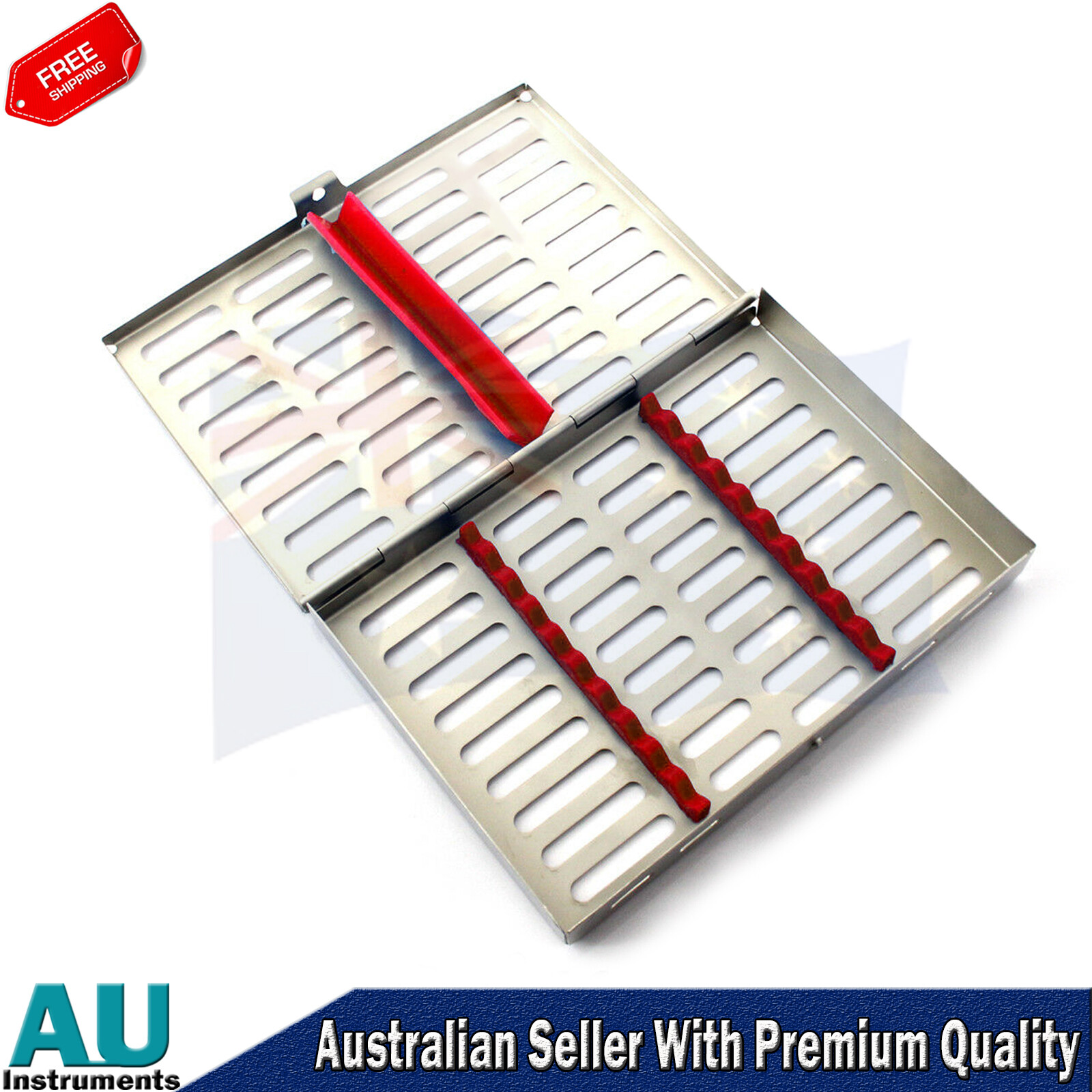 DENTAL SURGICAL AUTOCLAVE STERILIZATION CASSETTES SILICON RUBBER 10 PCS
