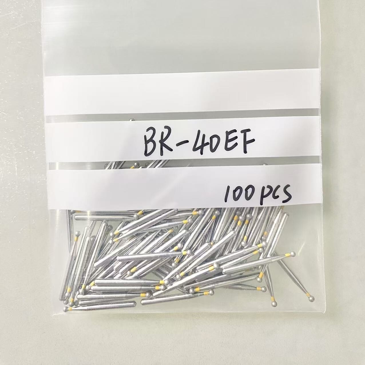 10/pk TR-26EF Taper Round End Extra Fine Grit Dental Diamond Burs FG Dia. 1.6mm