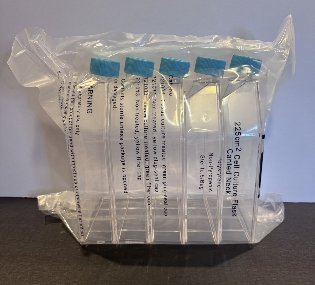 Nest Cat No 721003 Cell Culture Flask Vent Cap 225cm2 950mL (5 Pack)