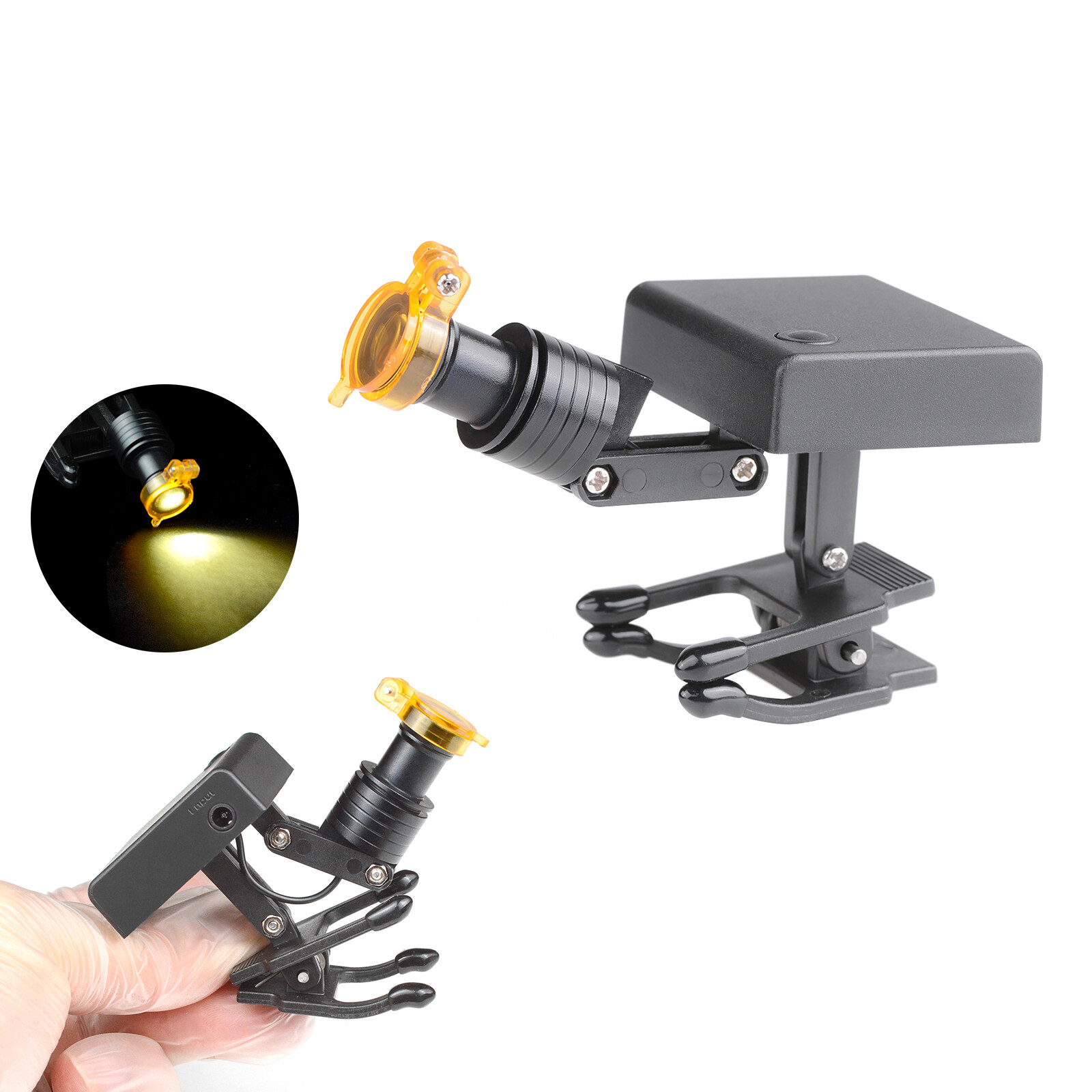 5W Wireless Dental LED Headlight Brightness Adjustable Spotlight Headlamp