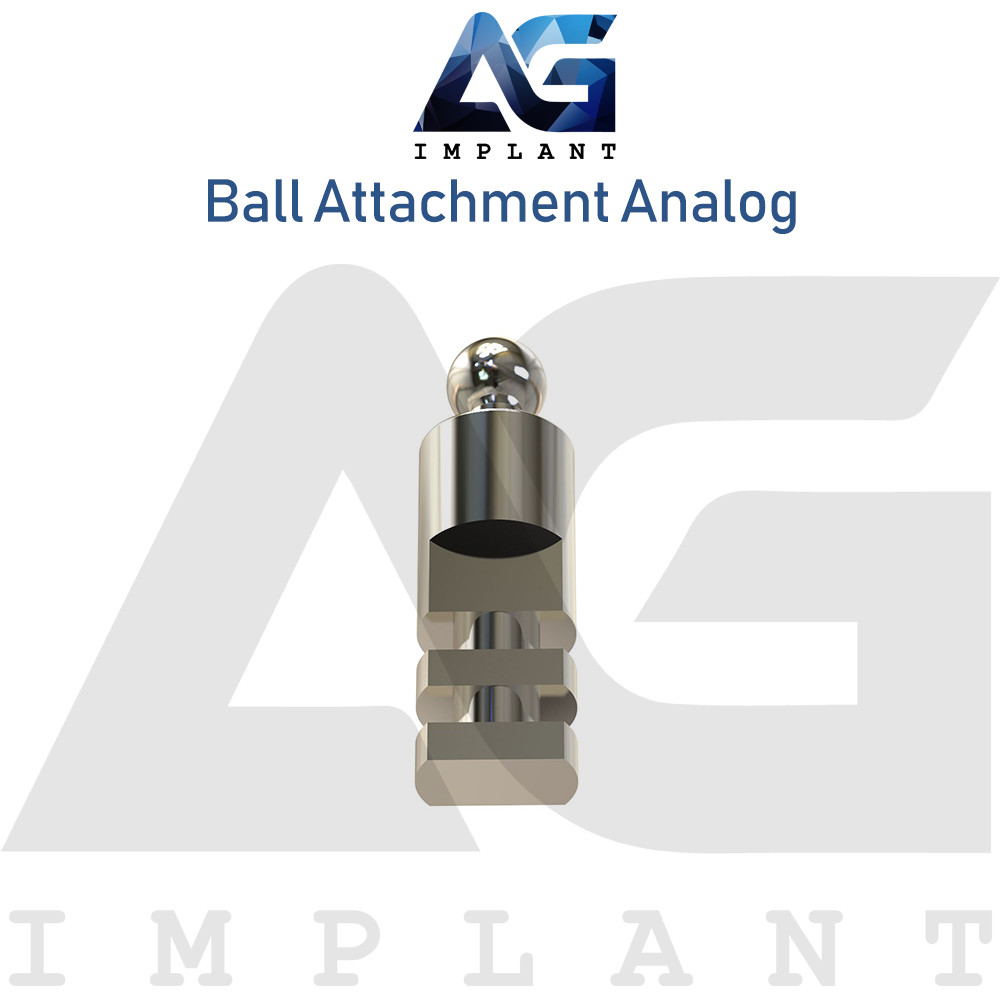 5 Ball Attachment Analog Platform Titanium 15.1mm Laboratory Tool Overdenture