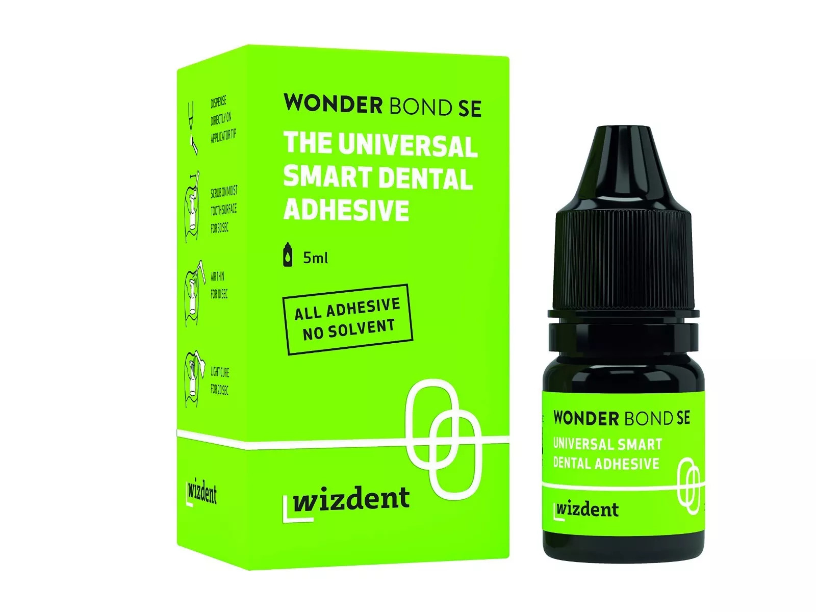 Wizdent Wonder Bond SE Universal 7th Generation Dental Bonding Agent Free Ship.