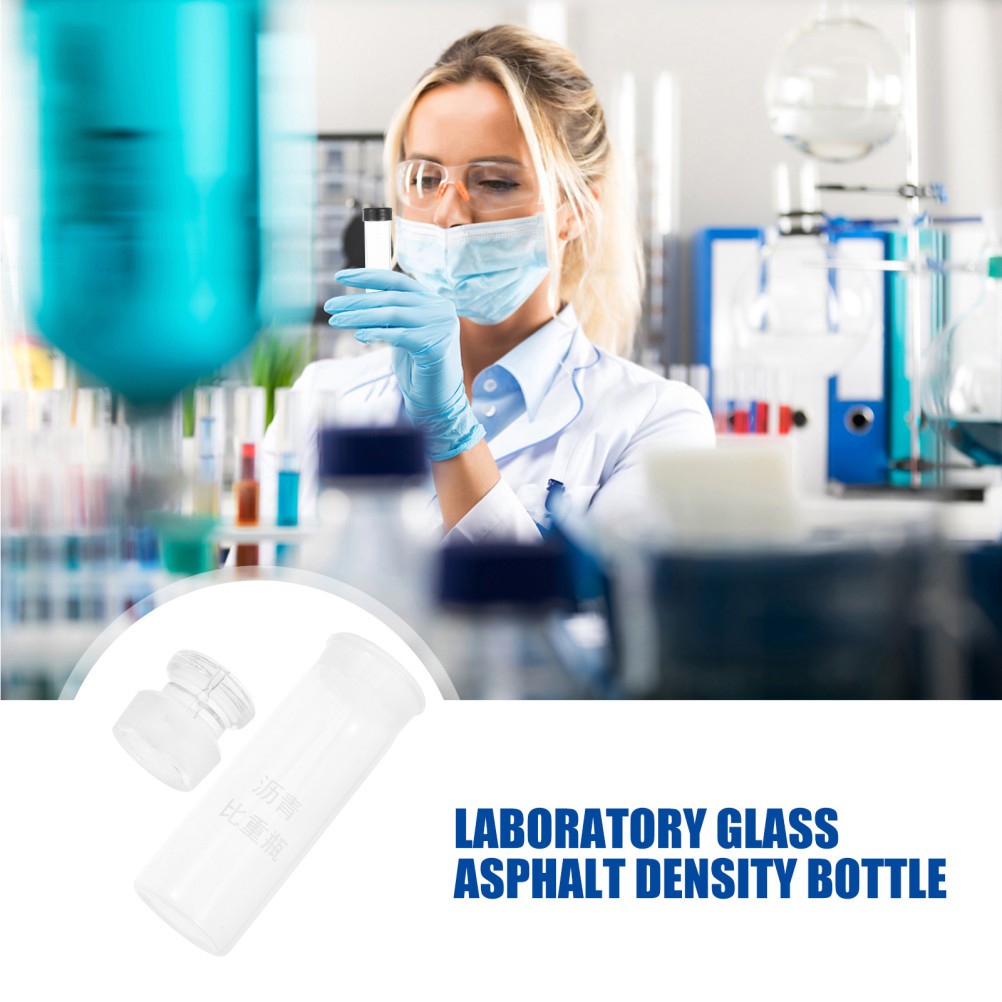 2 Pcs Lab Glassware Set Asphalt Sample Container Specific Gravity Bottle