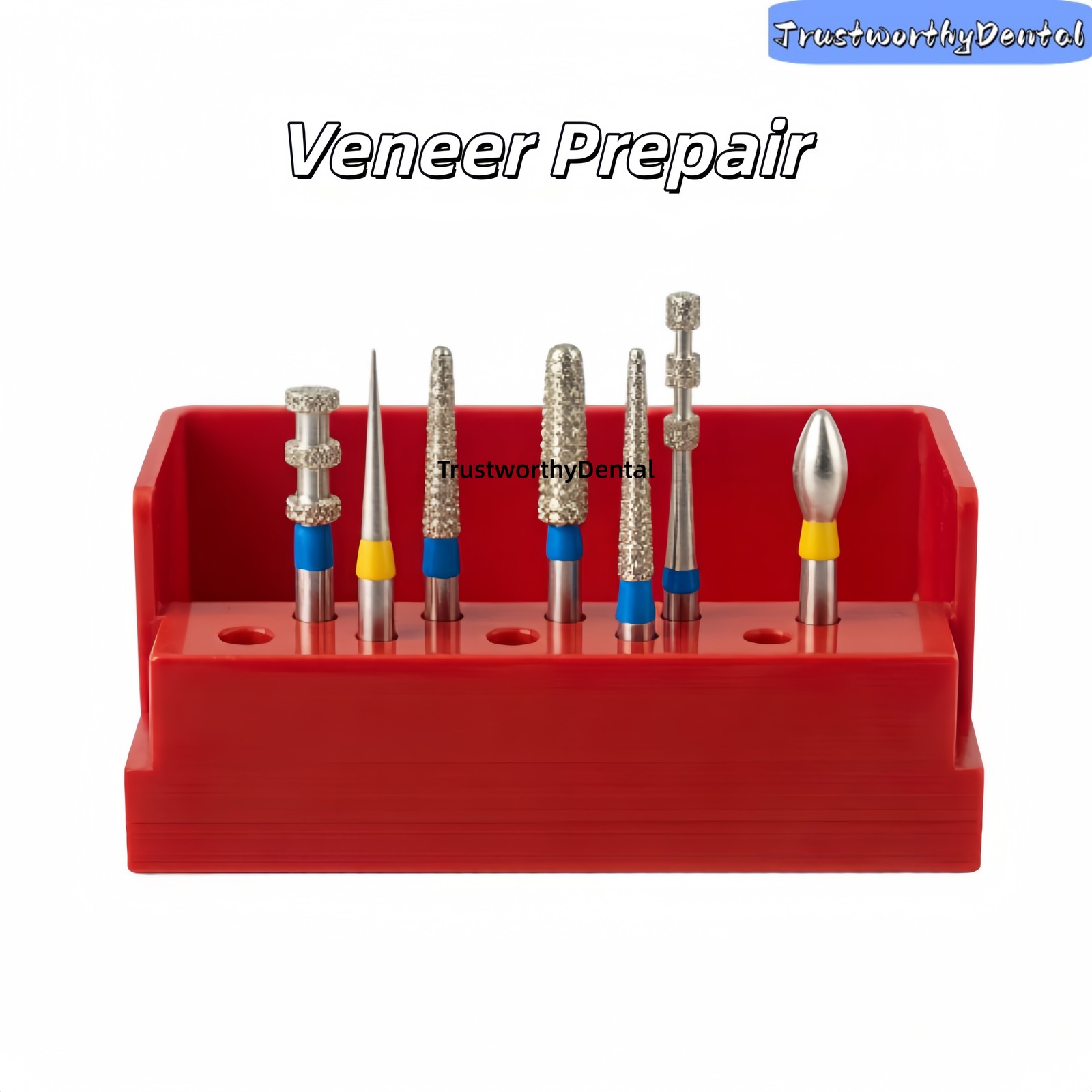 Dental Porcelain Veneer Preparation Diamond Set |High-Precision Cutting Grinding