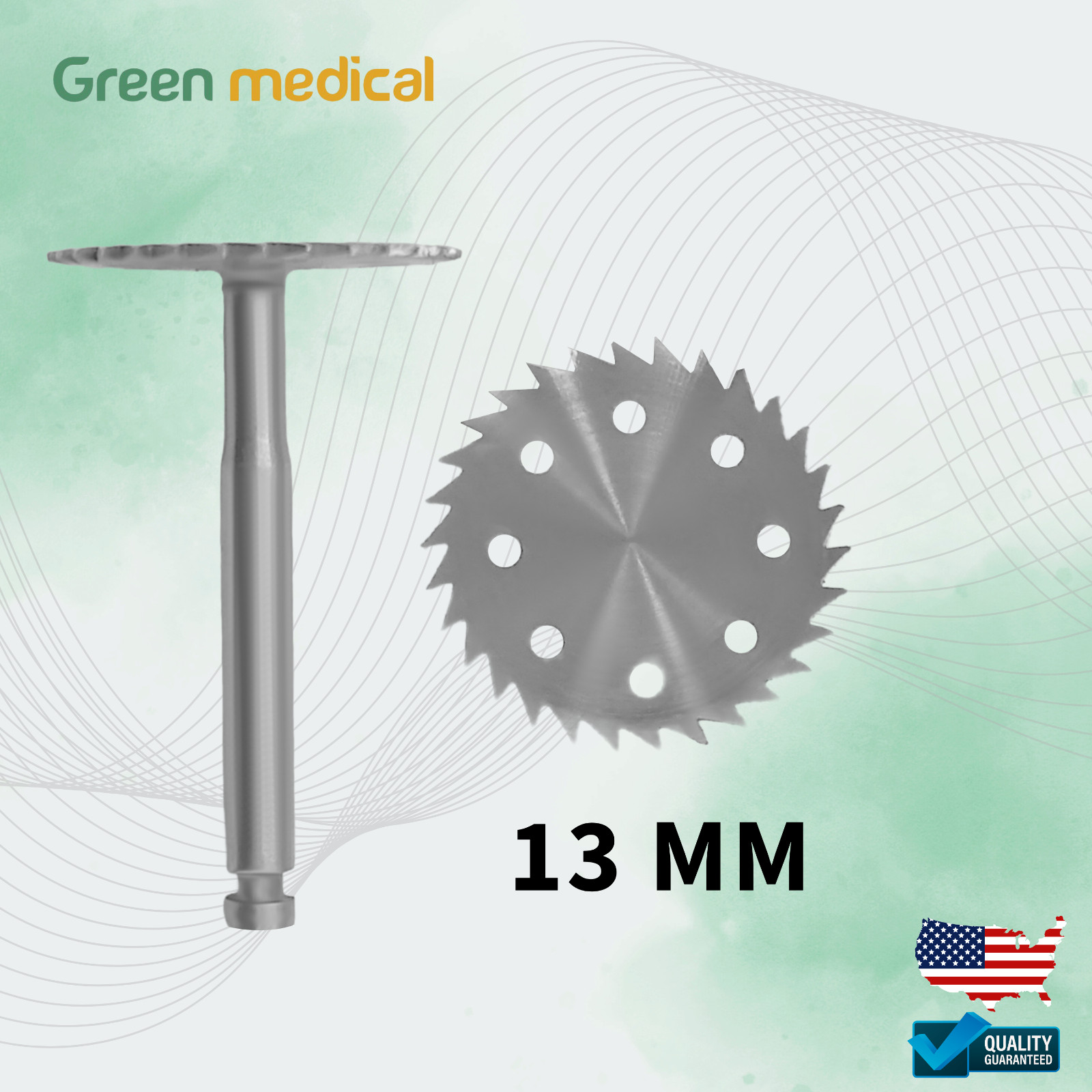 Dental Saw Discs Set 7mm 10mm 13mm – Latch Type Cutting Tools for Handpieces