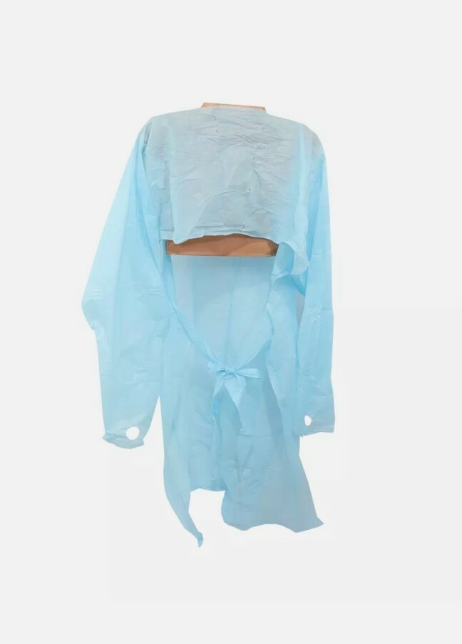 15 Gowns Tronex Healthcare 6033C35 CPE Thumbloop Isolation Gown Size XL