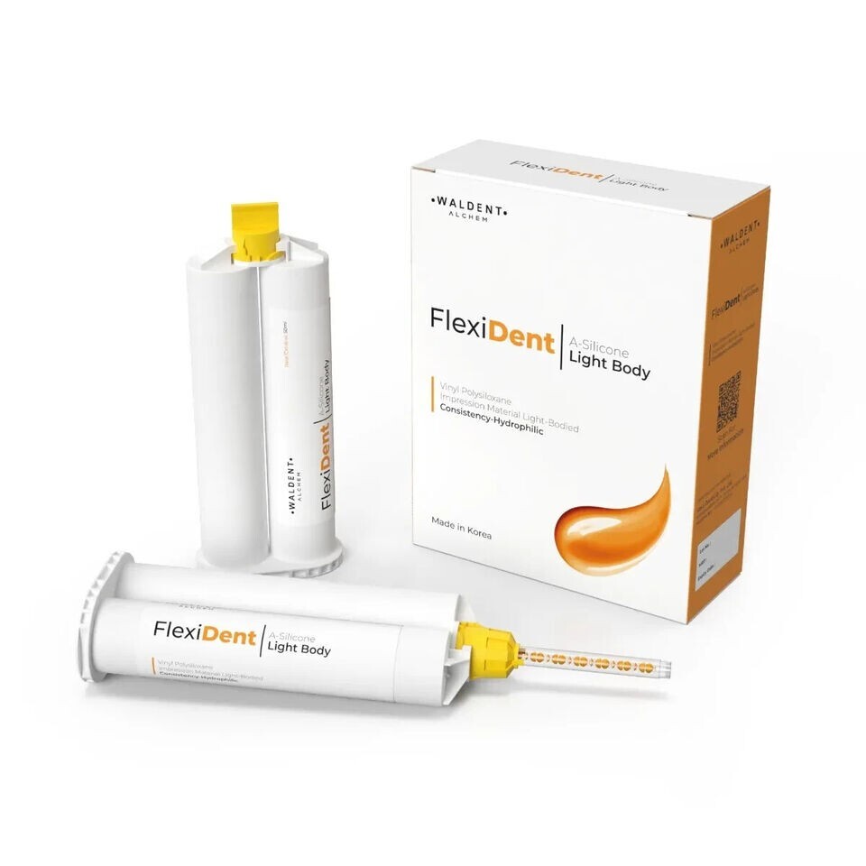 Waldent Flexident Light Body Cartridges ( 50ml x 2) For Dental