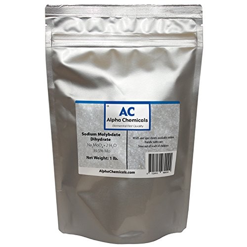 Sodium Molybdate – Na2MoO4*2H2O, 99% Pure – 1 Pound
