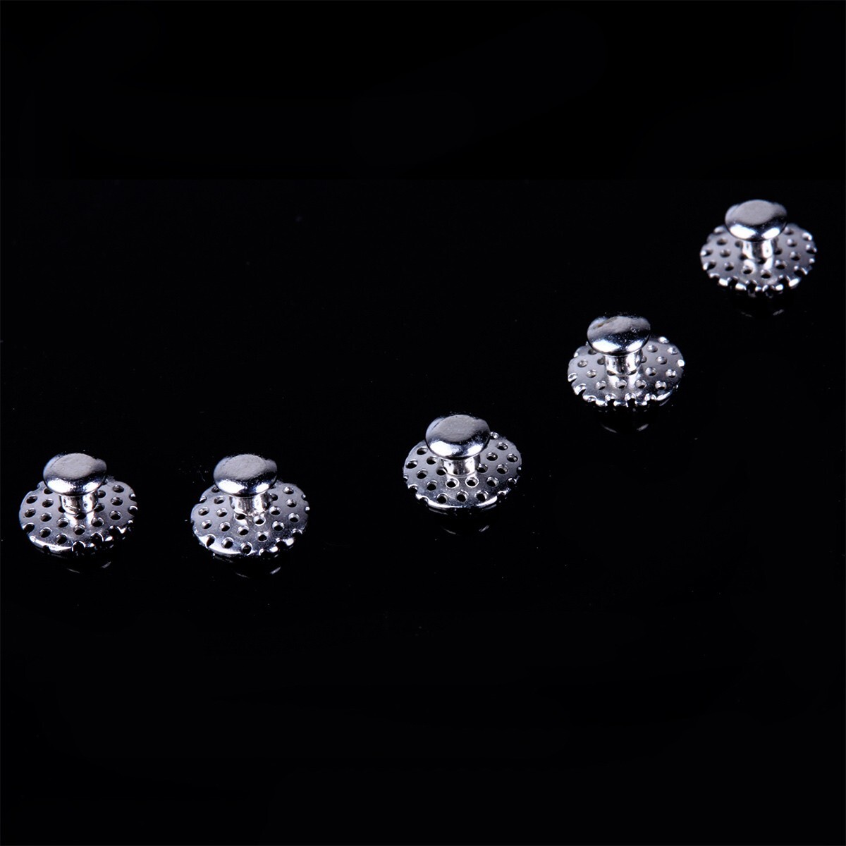 AZDENT Dental Orthodontic Lingual Buttons Bondable TOMY Round Mesh 10pcs/pack