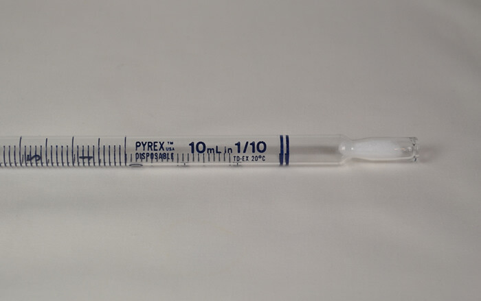 Pyrex Corning Glass Works 10ml Pipette 5 pack Brand New/Sealed