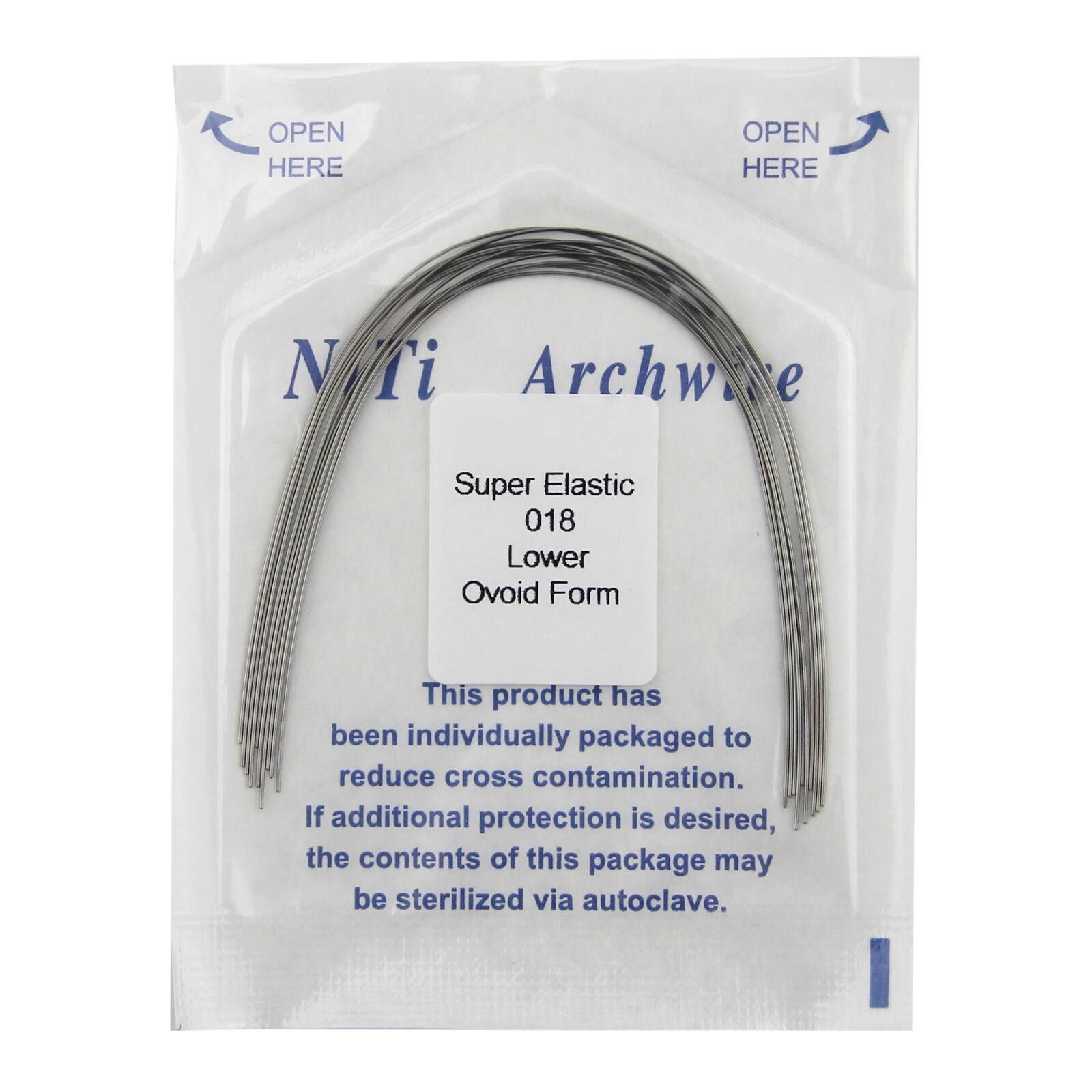 Orthodontic Arch Wire Niti Round Rectangular Ovoid Natural arcos de ortodoncia