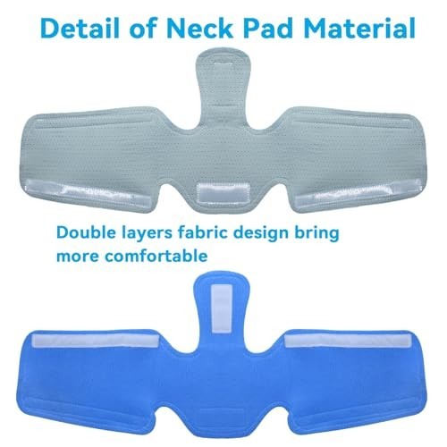 Cooling Neck Strap Pads Kit – 5 Pack Soft Fleece Comfort Covers for Face Masks,