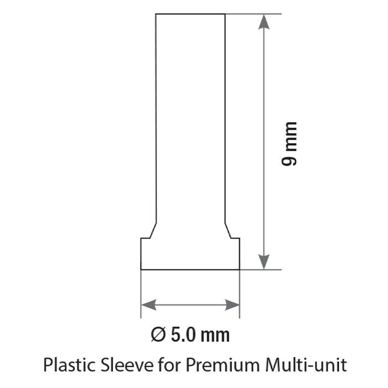 10x Set Dental Angulated 30° Multi-Unit 1.6 NP Conical 2.25mm + Plastic Sleeve