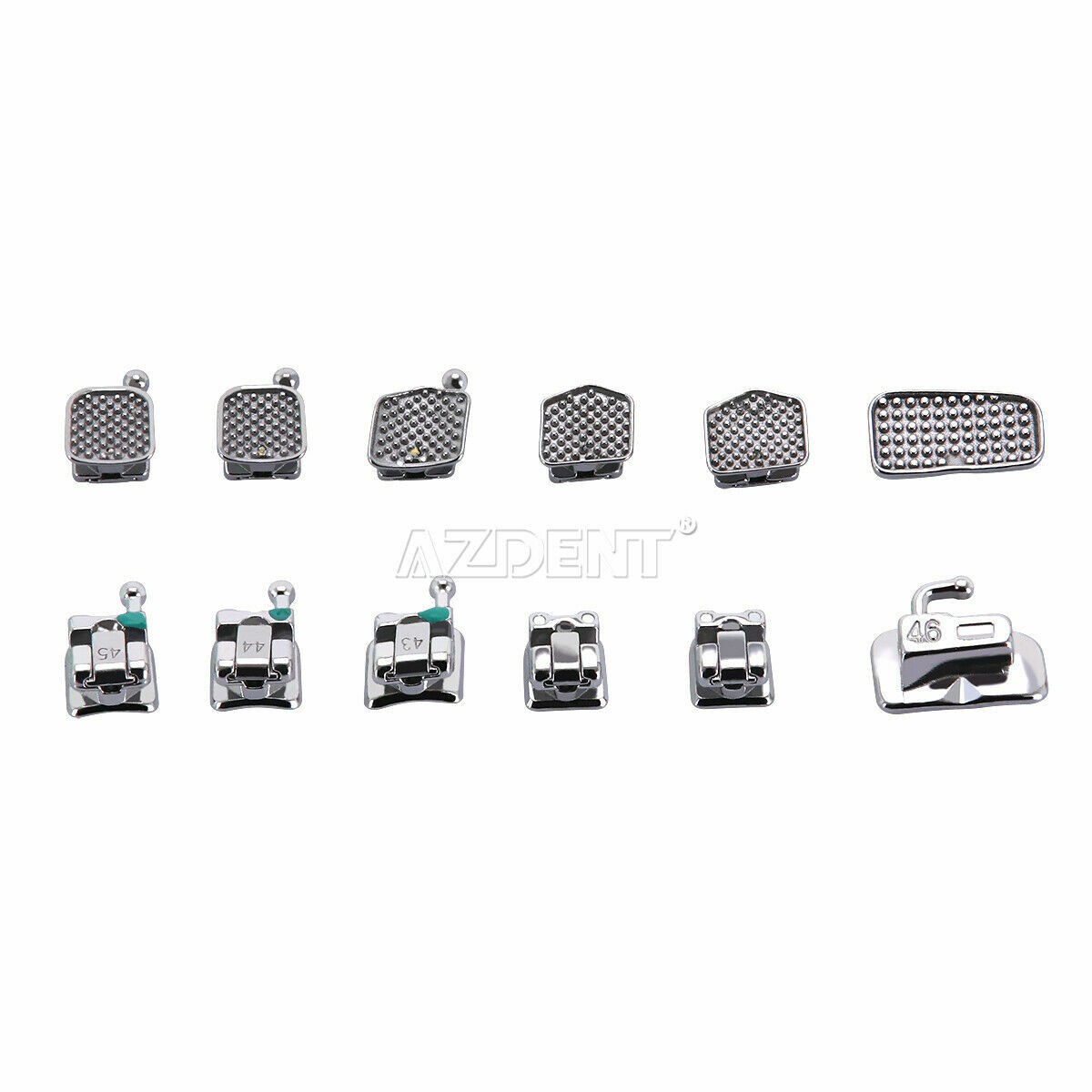 Brackets Autoligado para Ortodoncia Dental Roth.022 Ganchos 345 monobloque