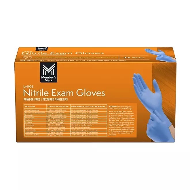Member’s Mark Nitrile Exam Gloves Small Powder Free – Choose Your Size & Count