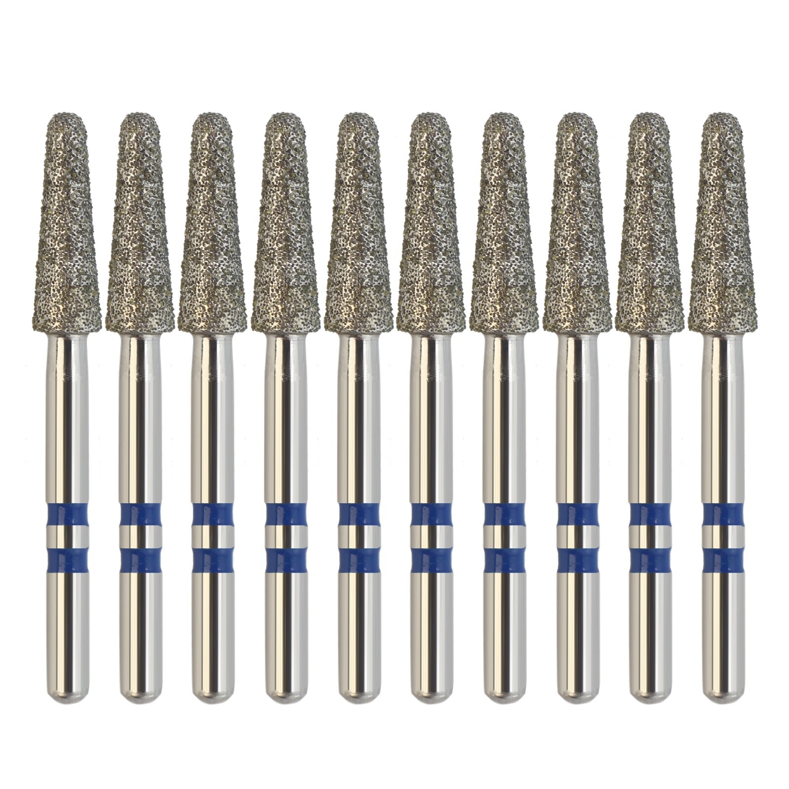Zirconia Diamonds Friction Grip Burs Egg Football Ball Round End Taper Cylinder