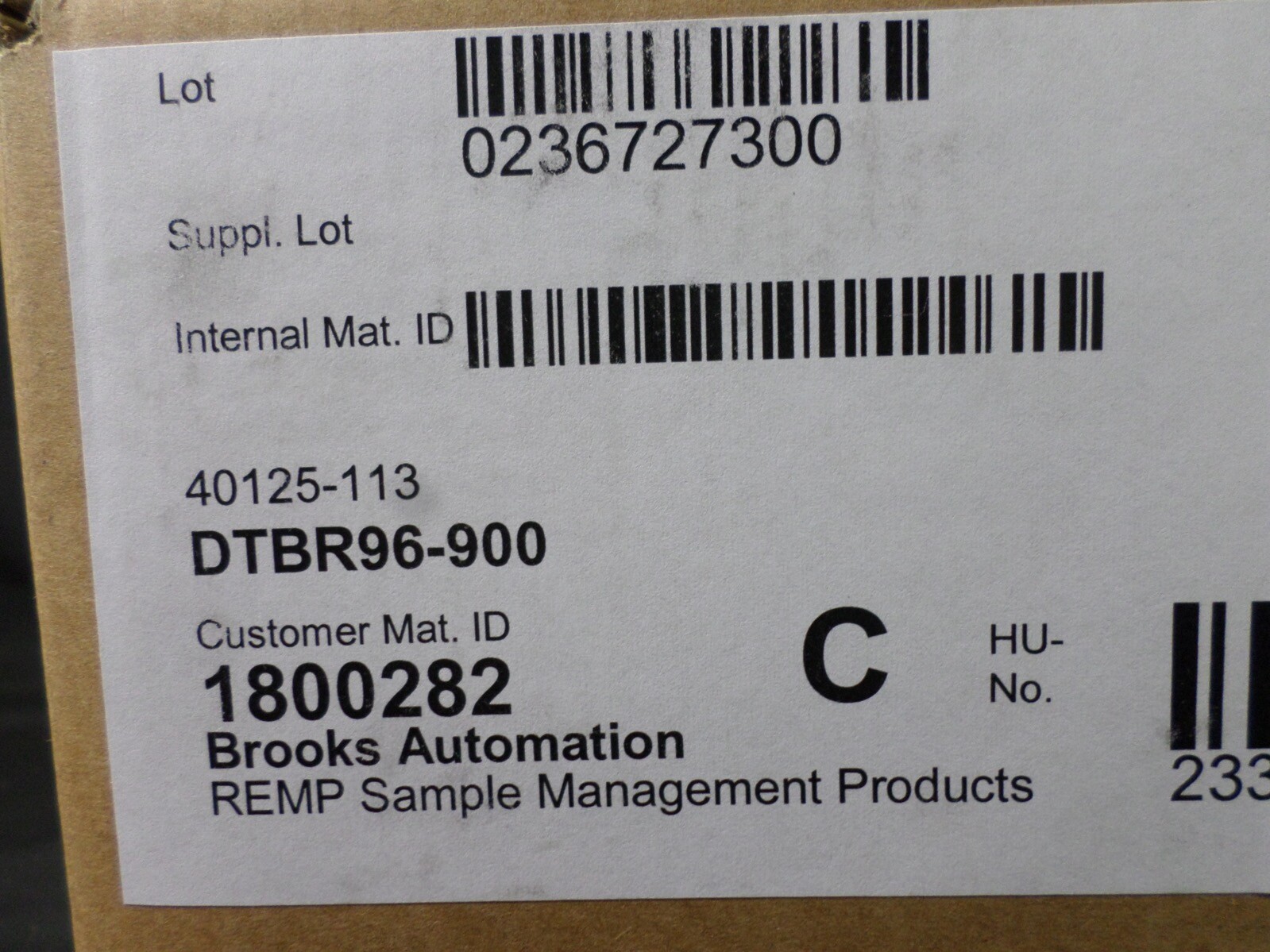 BROOKS Automation REMP 96-Way STBR96 Microtube Racks DTBR96-900 (24/Box)