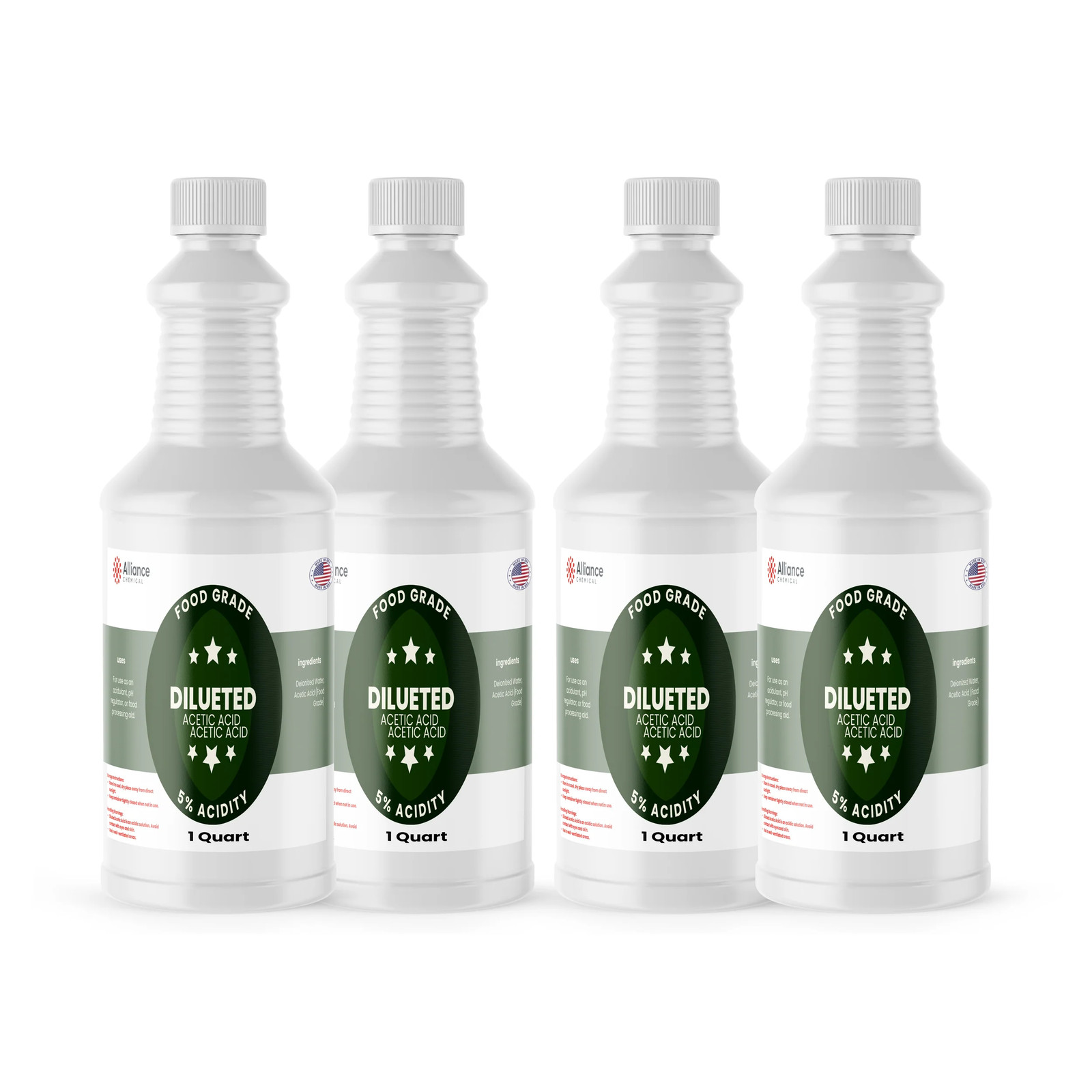 5% Diluted Acetic Acid Food Grade – 4 Quarts