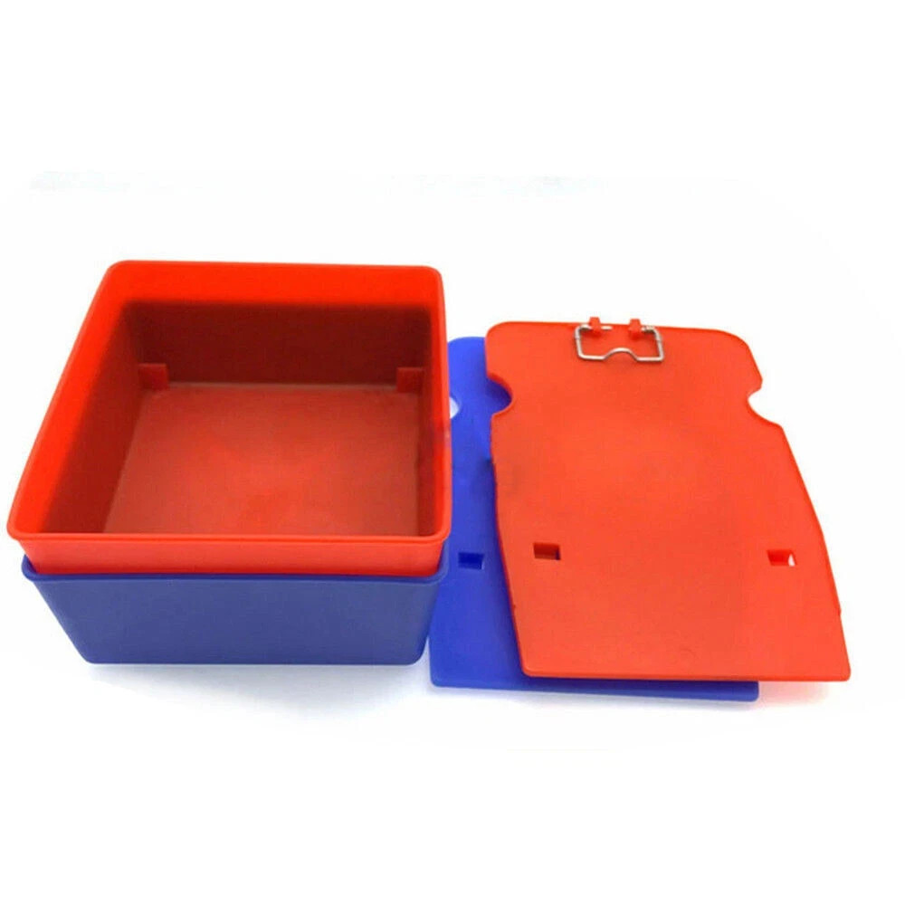 Dental Stainless-Steel Lab Plastic Pan Working Case For Dentist Supply With Clip