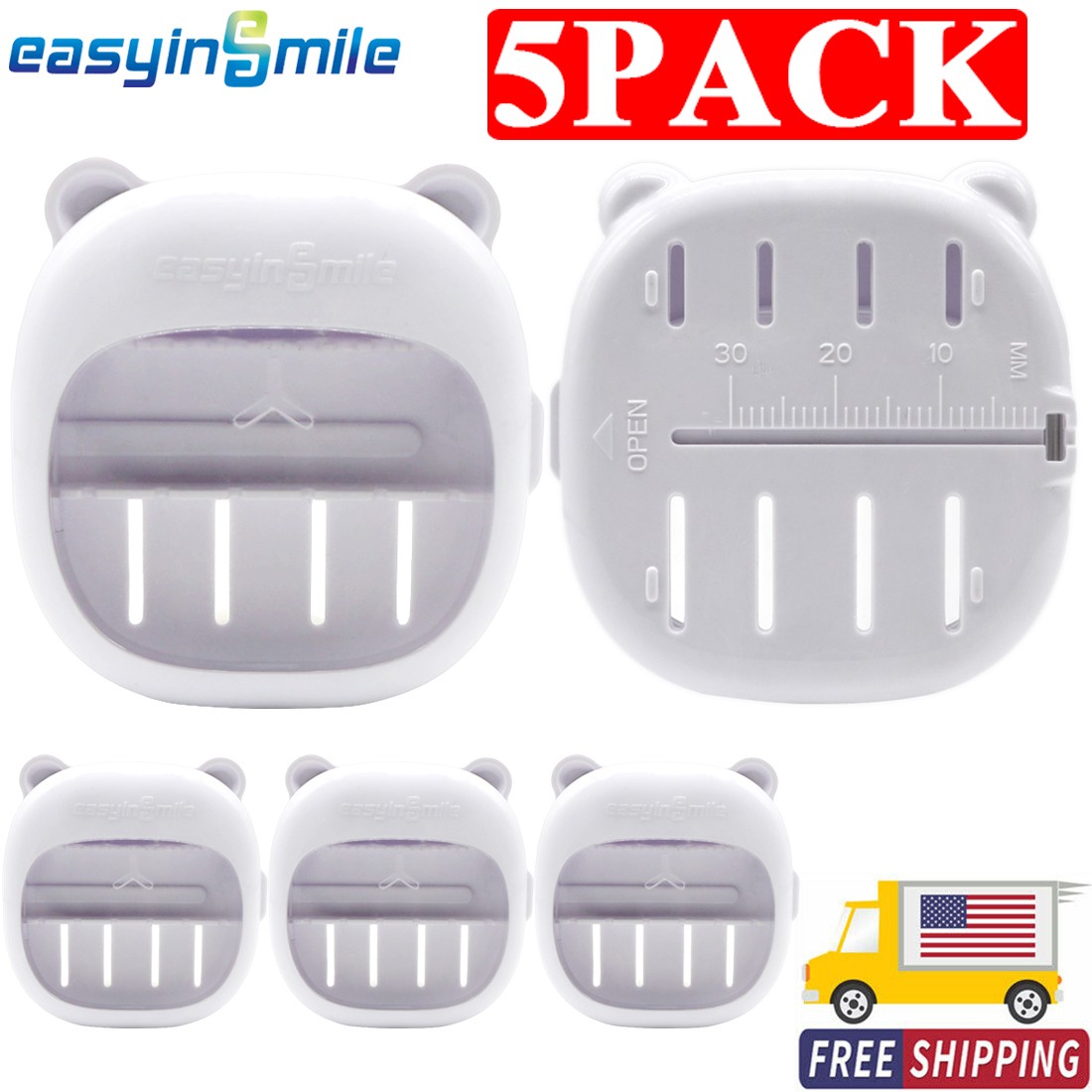 5pc Dental Disinfection Box Endodontic File Organizer Case For Endo File Measure