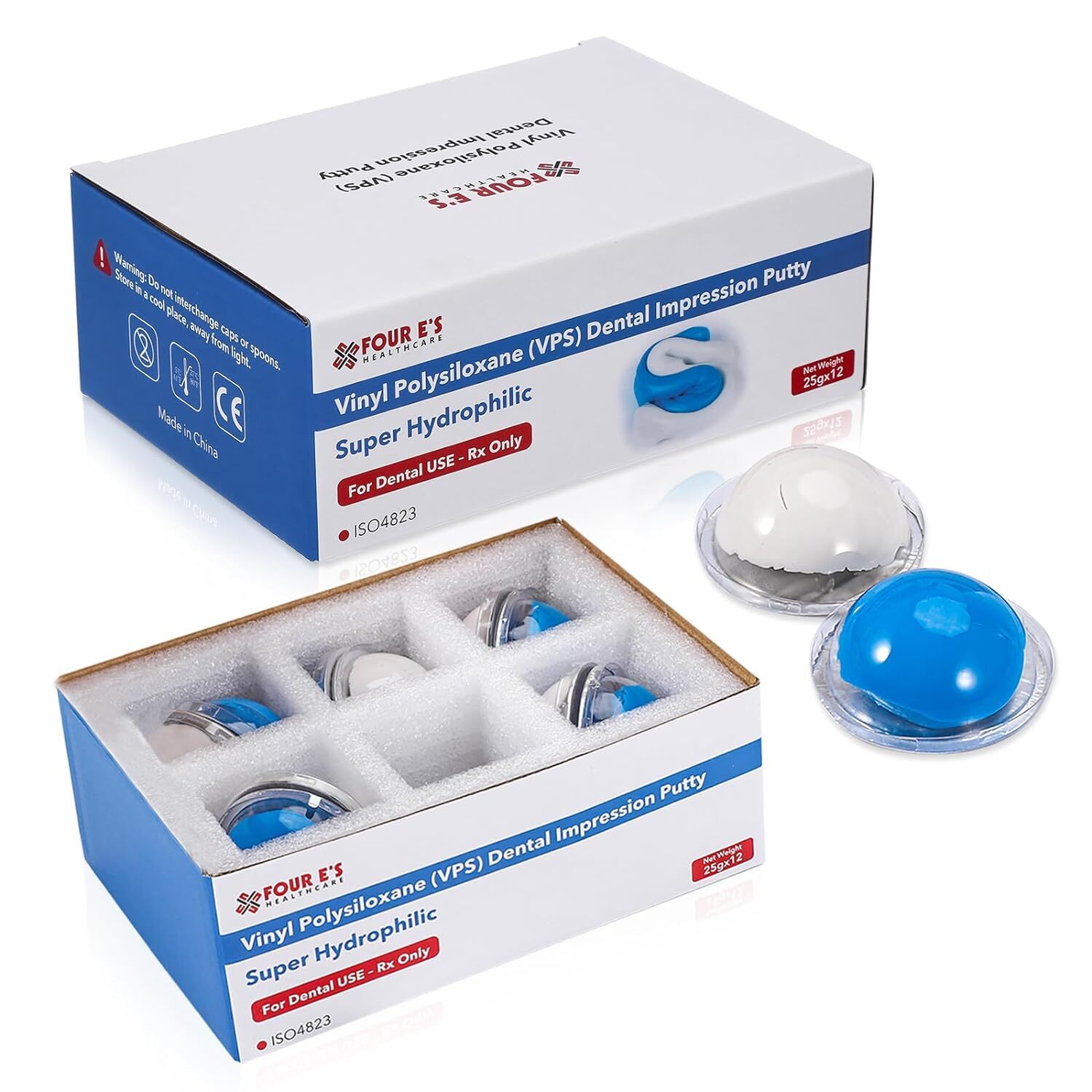 2Pack Dental Putty Fast Set PVS VPS Impression Material Mint Base 24x 25g