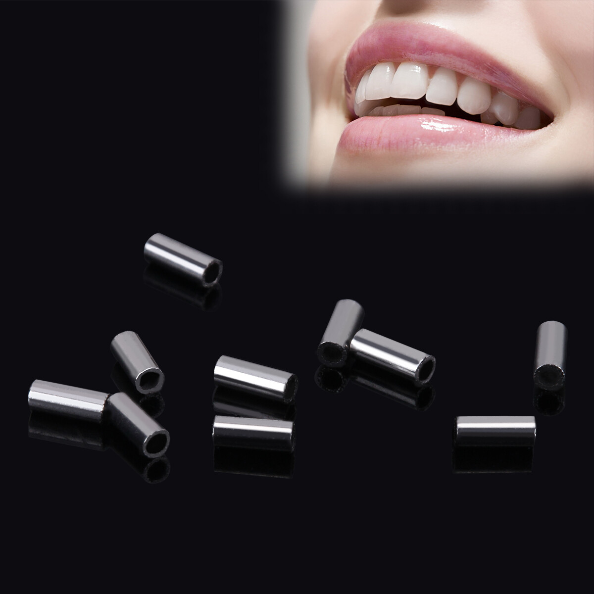 Dental Orthodontic Crimpable Mini Stops 0.5mm/0.8mm fit Round Arch Wire 10pc/bag