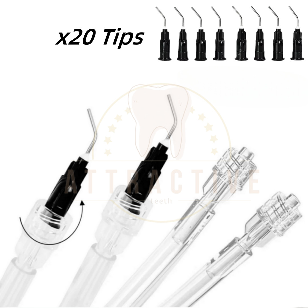 Dental Disposable Saliva Ejector Aspirator Suction Pre-bent Irrigation Tips