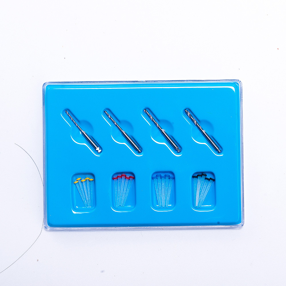 65% Fider Dental Endo quartz Fiber Resin Post Screw Pile & 4 Drills EASYISNMILE